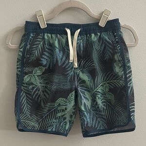 Fair Harbor Kids Navy Evergreen Anchor Swim Shorts